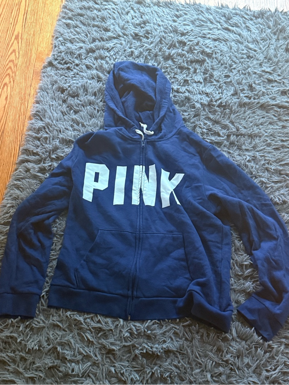 PINK Victoria's Secret' Navy Zip Hoodie